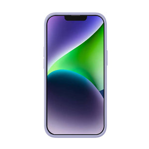 Baseus Liquid Silica Gel-fodral för iPhone 14 Plus (lavendel) + härdat glas + rengöringskit