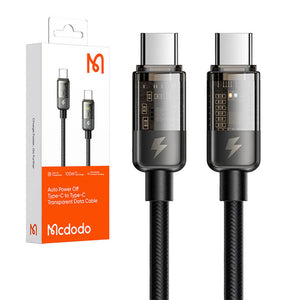 USB-C uz USB-C kabelis Mcdodo CA-2840, PD 100W, 1.2m (melns)