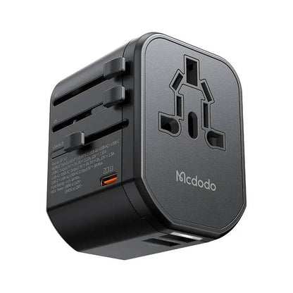 Universāls sienas lādētājs Mcdodo EU/US/AU/UK CP-3471, PD 20W (melns)