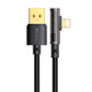 USB uz Lightning prizmas 90 grādu kabelis Mcdodo CA-3511, 1.8m (melns)