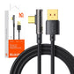 USB uz USB-C Prism 90 grādu kabelis Mcdodo CA-3380, 6A, 1.2m (melns)
