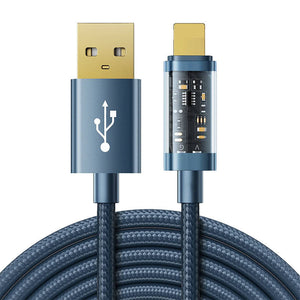 Kabel til USB-A / Lightning / 2,4A / 1,2m Joyroom S-UL012A12 (blå)