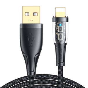 Kabel til USB-A / Lightning / 2,4A / 1,2m Joyroom S-UL012A3 (sort)