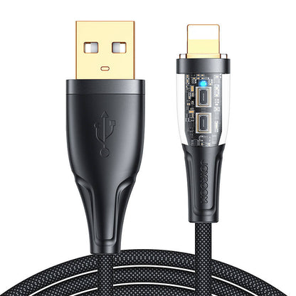Kabel til USB-A / Lightning / 2,4A / 1,2m Joyroom S-UL012A3 (sort)