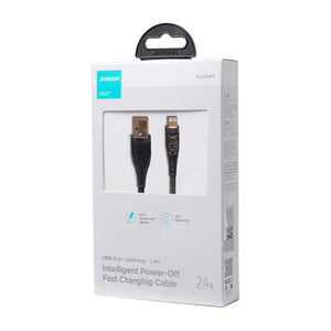 Kabel til USB-A / Lightning / 2,4A / 1,2m Joyroom S-UL012A3 (sort)