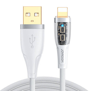 Kabel til USB-A / Lightning / 2,4A / 1,2m Joyroom S-UL012A3 (hvid)