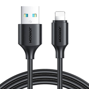 Kabel til USB-A / Lightning / 2,4A / 0,25m Joyroom S-UL012A9 (sort)