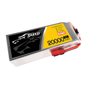 Tattu NMC 20000mAh 22.2V 5C 6S1P Lipo-batteripaket med AS150+XT150-kontakt