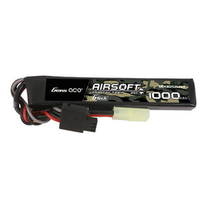 Gens ace G-Tech 25C 1000mAh 2S1P 7.4V Airsoftvapen Lipo-batteri med mini Tamiya-kontakt