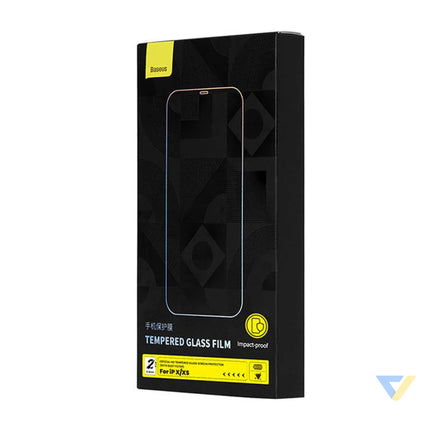2x Baseus Crystal Tempered Glass 0.3mm for iPhone X/XS For smartphones