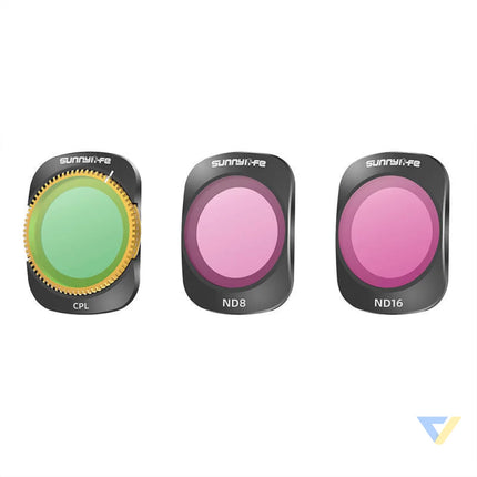 3 filters CPL + ND8 + ND16 Sunnylife for Pocket 3 For sports cameras