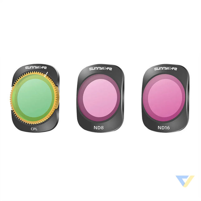 3 filters CPL + ND8 + ND16 Sunnylife for Pocket 3 For sports cameras