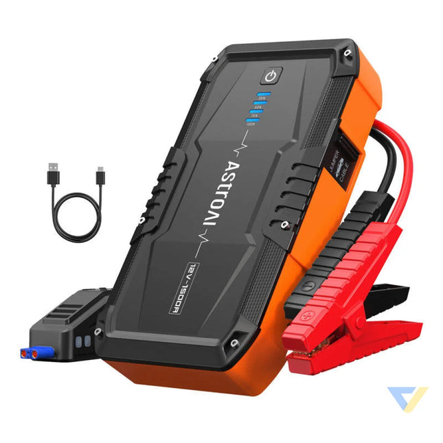 3 in 1: Jump starter + Power bank + SOS lights pea AstroAI S8 Measuring tools