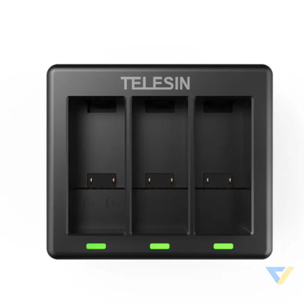 3 slot charger Telesin for GoPro Hero 12 / Hero 11 / Hero 10 / Hero 9 For sports cameras