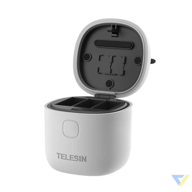 3 slot waterproof charger Allin box Telesin for GoPro Hero 12 / Hero 11 / Hero 10 / Hero 9 For sports cameras