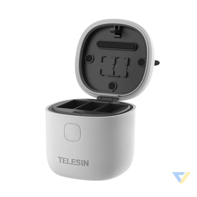 3 slot waterproof charger Allin box Telesin for GoPro Hero 12 / Hero 11 / Hero 10 / Hero 9 For sports cameras