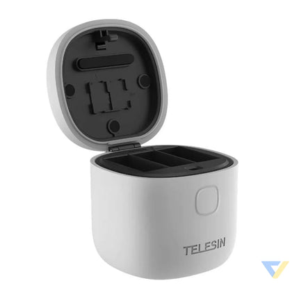 3 slot waterproof charger Telesin Allin box + 2 batteries for GoPro Hero 12 / 11 / 10 / 9 For sports cameras