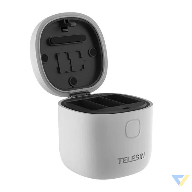 3 slot waterproof charger Telesin Allin box + 2 batteries for GoPro Hero 12 / 11 / 10 / 9 For sports cameras