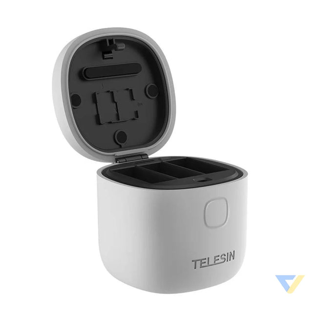 3 slot waterproof charger Telesin Allin box for GoPro Hero 9 / Hero 10 / Hero 11 / Hero 12 + 3 batteries (GP BTR 906 GY