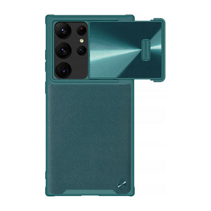Nillkin CamShield Leather S-fodral för Samsung Galaxy S23 Ultra (Exuberant Green)