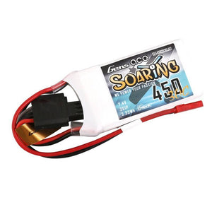 Batteri Gens ace G-Tech Soaring 450mAh 7,4V 30C 2S1P JST-SYP
