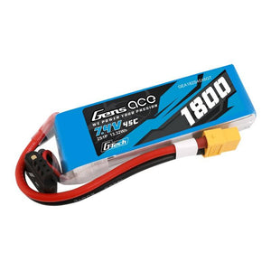 GensAce G-Tech LiPo 1800mAh 7.4V 45C 2S1P XT60 Batteri