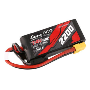 GensAce G-Tech LiPo 2200mAh 7.4V 60C 2S1P XT60 Batteri