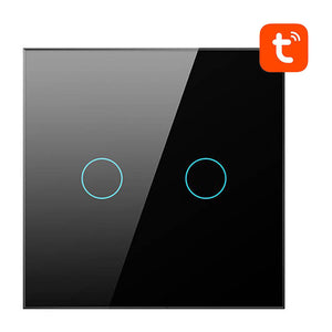 Smart lyskontakt ZigBee Avatto LZTS02-EU-B2 2-vejs uden neutral TUYA (sort)