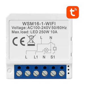 Gudrā slēdža modulis WiFi Avatto WSM16-W1 TUYA