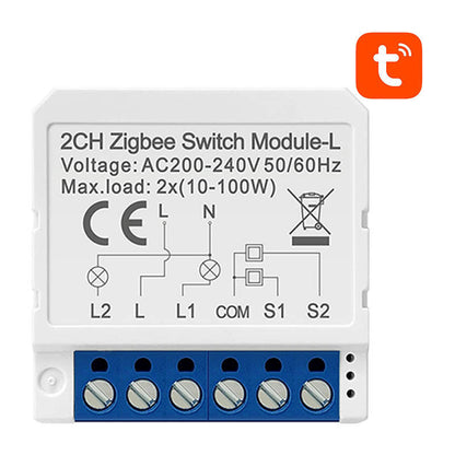 Smart-Schaltmodul ZigBee Avatto LZWSM16-W2 Ohne Neutralleiter TUYA