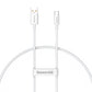 USB-kabel till USB-C Baseus Superior 100W 0,25m (vit)