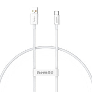 Cable USB do USB-C Baseus Superior 100W 0.25m (white)