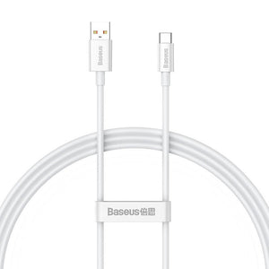 Cable USB do USB-C Baseus Superior 100W 1m (white)