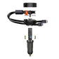 Bil-laddare Baseus Enjoyment med kabel USB-C, 33W (Svart)