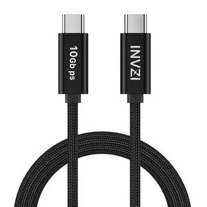USB-C / USB 3.2 Gen2-kabel 100W 10Gbps, 2m (Sort)