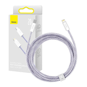 USB-C kuni Lightning kaabel Baseus Dynamic 2 seeria 20W 2m (lilla)