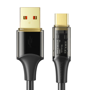 USB-C kabelis Mcdodo CA-2092 6A, 1.8m (melns)