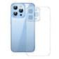 Phone case Baseus Crystal for iPhone 13 Pro (transparent) with all-tempered-glass screen protector and cleaning kit