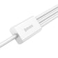 Snabbladdning USB till M+L+C Baseus Superior Data 3,5A 1m (Vit)