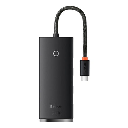 HUB-sovitin 4-porttinen USB-C Baseus OS-Lite 25cm (musta)