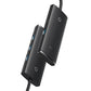 HUB-sovitin 4-porttinen USB-C Baseus OS-Lite 25cm (musta)