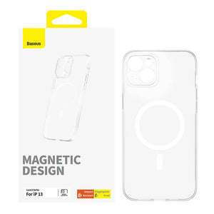 Magnetiskt mobilskal för iP 13 Baseus OS-Lucent-serien (Genomskinligt)