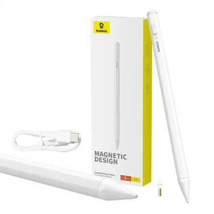 Sujuv kirjutamine 2 Baseus Stylus Lite LED-indikaatoriga (valge)