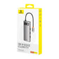 Hub 7i1 Baseus Gleam, USB-C til 1x HDMI4K 60Hz + 3x USB3.0 + 1x PD + 1x SD/TF (grå)