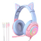 ONIKUMA K9 Pink og Blue Gaming Headphones