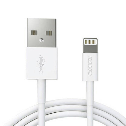 USB uz Lightning kabelis Choetech IP0026, MFi, 1,2 m (balts)