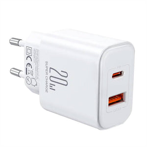 Laddare Flash Joyroom JR-TCF05, (EU) 20W A+C (vit)