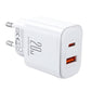 Charger Joyroom JR-TCF05 Flash, 20W + C to L Cable 1m (White)
