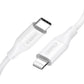 Kabelis Choetech IP0040 USB-C uz Lightning PD18/30W 1,2m (balts)