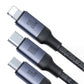 Kaabel Speedy USB Joyroom SA21-2T3, 6 ühes / 100W / Kaabel 1,5m (must)